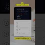 Javascript Quiz 2 Javascript Tutorial Javascript Output Mcq Shorts