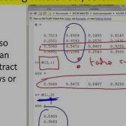 Matrices 4 Use Of MATLAB