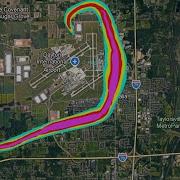 Tornado Path Animation Fictional