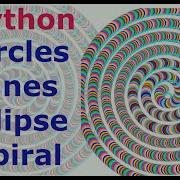 Python Draw Circles Ellipses And Spiral Animation And Source Code Lesson 1