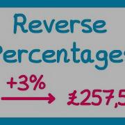 Reverse Percentages GCSE Maths