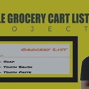 JAVASCRIPT Course Project Based Learning Simple Grocery Cart List Using Javascript Project 14