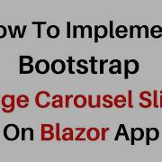 Blazor Bootstrap Carousel Image Slider Example