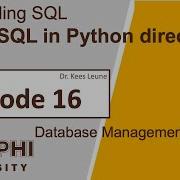 Embedding SQL In Python Application