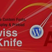 Optimize Fonts Display Options And Preload With Swiss Knife