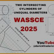 Two Intersecting Cylinders Of Unequal Diameters Question 3 WASSCE 2025 DerickfrederickTD