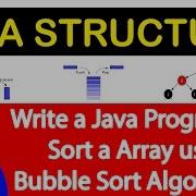 Write A Java Program To Sort A Array Using Bubble Sort Algorithm
