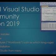 Visual Studio Community 2019 Install With C Visual Basic