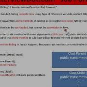 WHAT IS METHOD HIDING IN JAVA