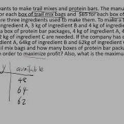 LP1 Writing Equations From Word Problems In Linear Optimization