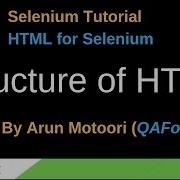 HTML For Selenium Part 3 Structure Of HTML