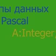 Урок по Pascal Тип данных Integer структура программы