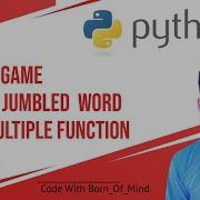 Python Jumbled Word Game Using Multiple Functions Easy Approach Python Game