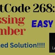 LeetCode 268 Missing Number EASY JAVA Detailde Solution