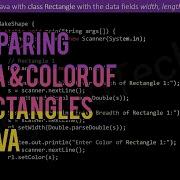 Write A Program In Java With Class Rectangle With The Data Fields Width Length Area And Color
