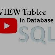 Show All Tables In Database