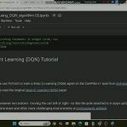 Reinforcement Learning DQN With Colab Notebook Example And Tutorial