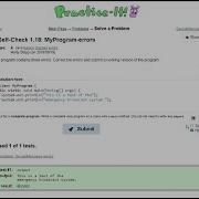 Java Practice It Introduction To Java Programming Self Check 1 18 MyProgram Errors