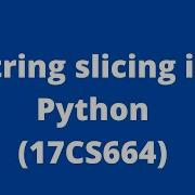 String Slicing In Python