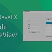JavaFX и Scene Builder редактирование TableView