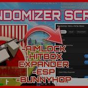 Roblox Randomizer Script Aimlock ESP Hitbox Expander Bunny Hop