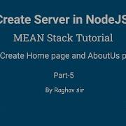 Create Server In NodeJS Create HOME AboutUs Page In NodeJS MEAN Stack Tutorial Part 5