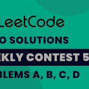 Leetcode Weekly Contest 507 Video Solutions A To D By Vibhaas TLE Eliminators