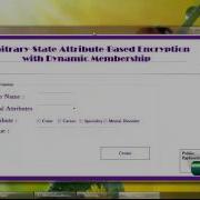 Final Year Projects Attribute Based Encryption With Dynamic Membership