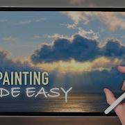 Рисовать на IPad стало проще урок по рисованию пейзажа Восход солнца над океаном в Procreate