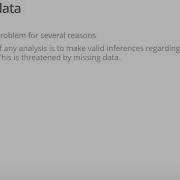 10 2 Machine Learning And Missing Data The Missing Data Problem In A Nutshell