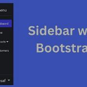 Side Menu Bar In Bootstrap 5 Sidebar Using Bootstrap 5