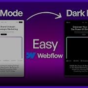 Create Light Dark Mode In Webflow EASY