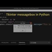 Tkinter Messagebox In Python