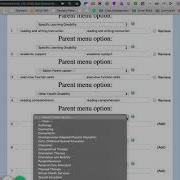 SpEd Forms Extended Service Discriptions