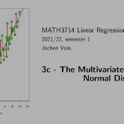 MATH3714 Section 3 3 The Multivariate Normal Distribution