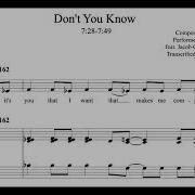 Snarky Puppy Don T You Know Jacob Collier S Harmonizer Solo Transcription