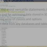 SQL Server 2012 T SQL Select Where Clauses And Tables Intro Tutorial