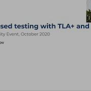 Model Based Testing With TLA And Apalache Andrey Kupriyanov Igor Konnov