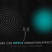 Quick CSS Ripple Animation Effects Tutorial For Beginners