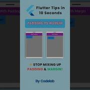 Padding Vs Margin In Flutter Explained In 10s Flutter Tips Flutter Flutterwidgets Dart