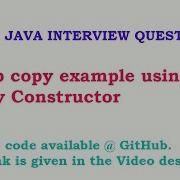 Deep Copy Example And Java Deep Copy Using Copy Constructor