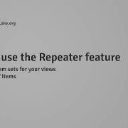 Tutorial PRO How To Use The Repeater Feature