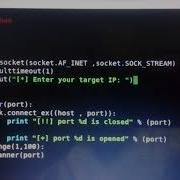 Coding A Simple Port Scanner With Python On Kali Linux