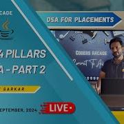 Java Live Session 21 4 Pillars Of OOPS In Java Part 2 DSA Placement Series Coders Arcade