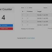 Simple Visitor Counter Wit Native PHP