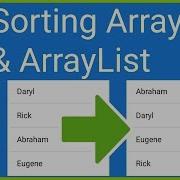 How To Sort An Array And Arraylist Alphabetically Android Studio Tutorial