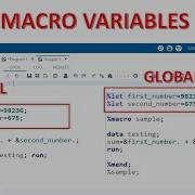 MACROS IN SAS 2 Introduction To Macro Variables In SAS Local VS Global Macro Variables In SAS
