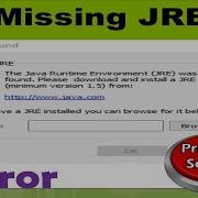 Missing JRE Java Runtime Environment On Windows 10