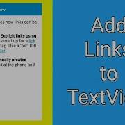 Add Clickable Links To TextView