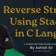 10 Перевернуть строку с помощью стека в языке C Stringreverse Stackimplementation Dsa